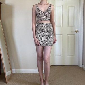 Brandy Melville Cheetah Print 2 Pc Set